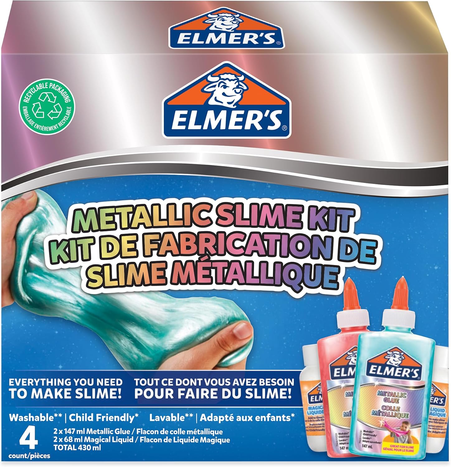 KIT SLIME ELMER METALICO
