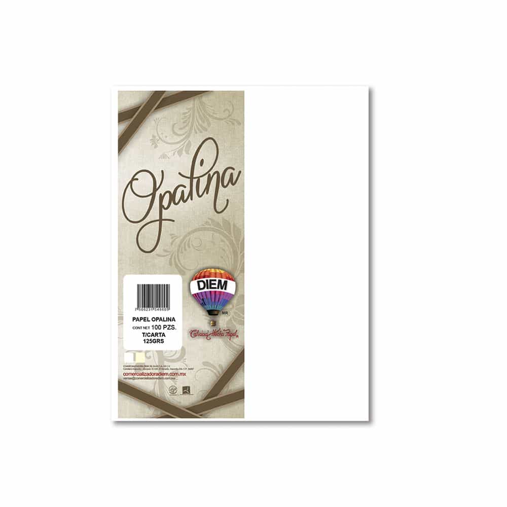 OPALINA GRUESA BLANCA CARTA 225-220GRS